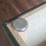 Mirrored cube end table