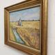 Oil landscape painting The salt marshes in Royan