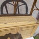 Wall or standing rattan shelf