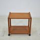 Table d'appoint Aksel Kjersgaard chariot en teck danois des années 1960 scandinave