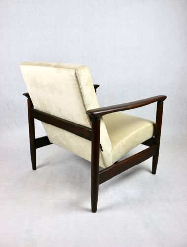 GFM-142 Chair in Beige Velvet by Edmund Homa, 1970s