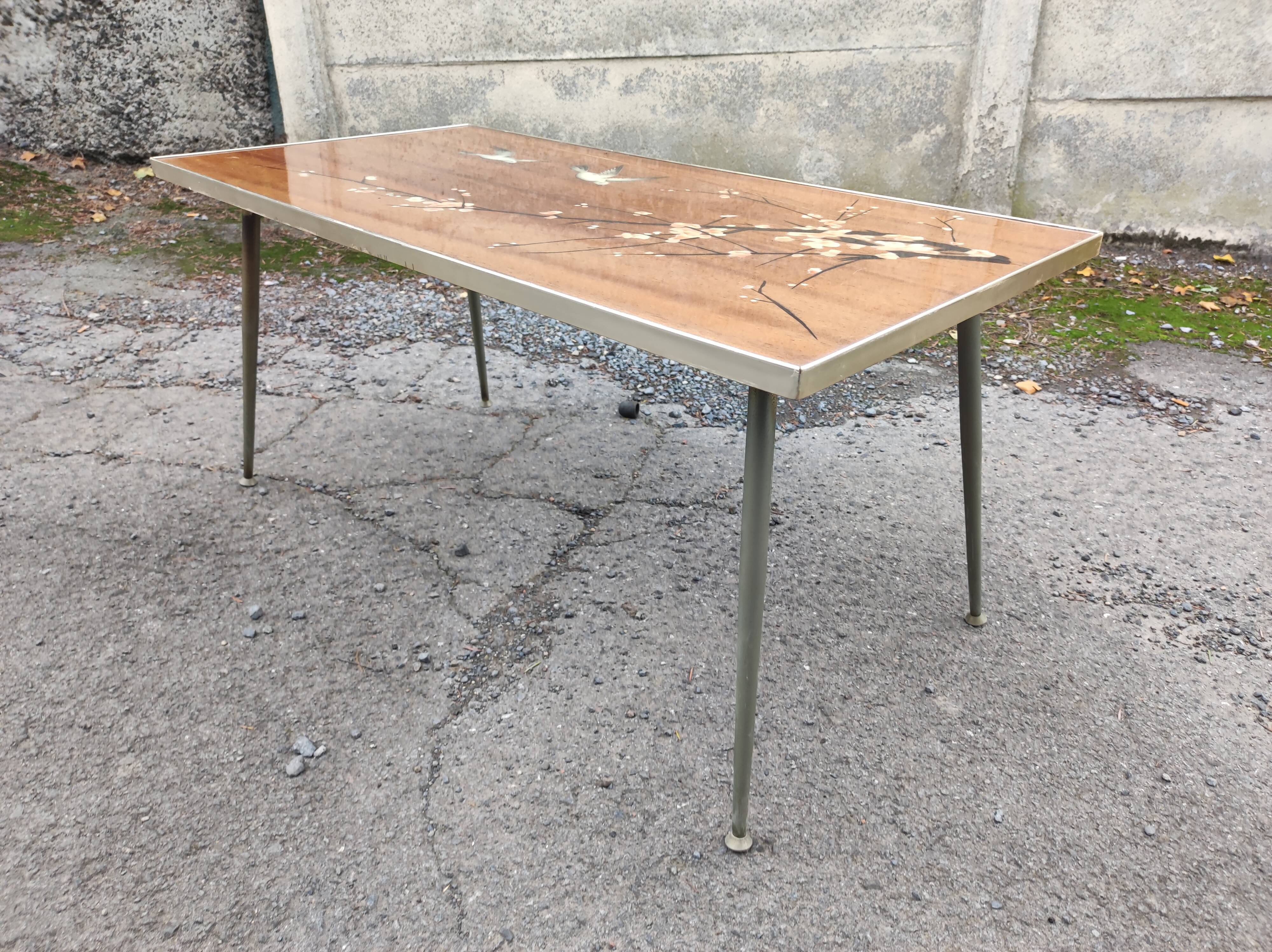 Coffee table feet vintage compass 50 60