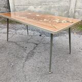 Coffee table feet vintage compass 50 60