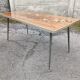 Table basse pieds compas vintage 50 60