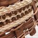 Wooden and wicker hanging decoration