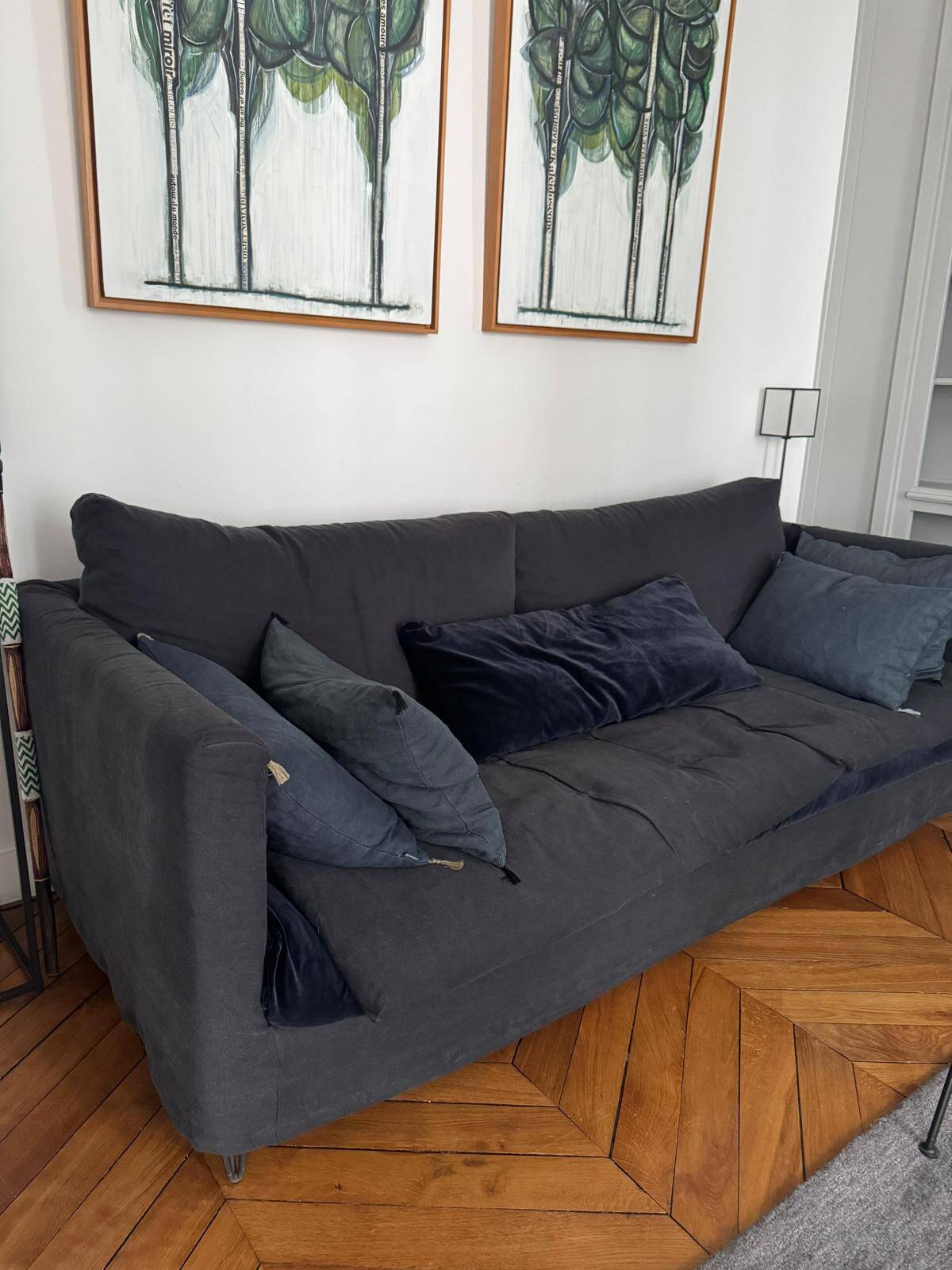 Adar blue Caravan sofa