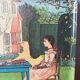 Vintage Italian melamine tray
