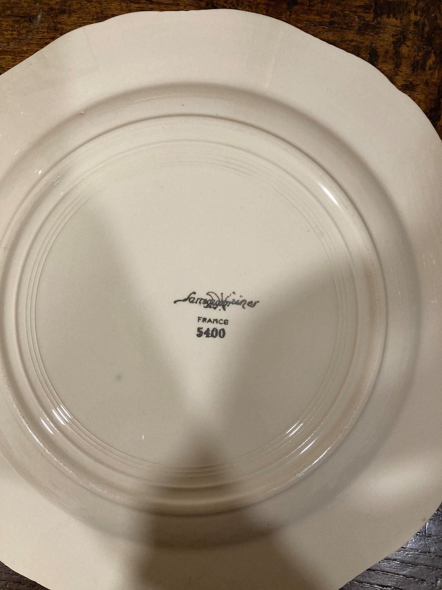 Lot plates Sarreguemines