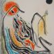 Gustave Singier: Red Sun by the Sea, original lithograph