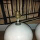 Ceramic lamp foot, iridescent white