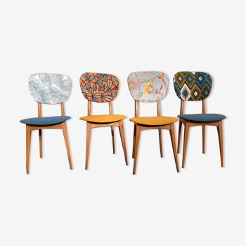 Suite of 4 vintage chairs