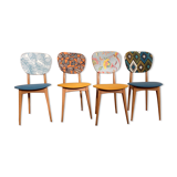 Suite of 4 vintage chairs