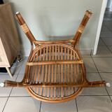 Vintage rattan armchair