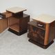 Pair of bedside tables by Jindrich Halabala for Up Zavody art deco 1950