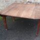 Table de ferme ovale en bois fruitiers