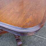 Oak table from 19th century .
