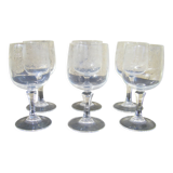Série de six verres anciens
