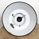 Industrial Black Enamel Factory Lamp with Porcelain Top, 1950s