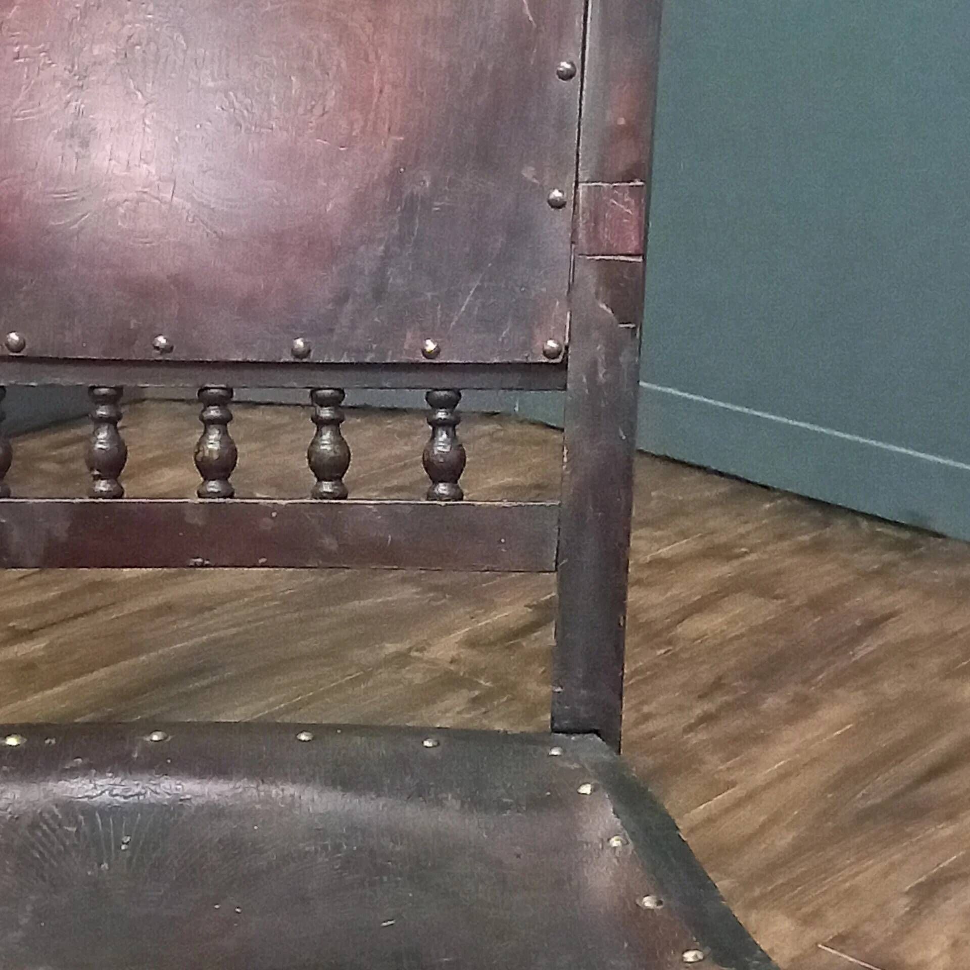 Antique English beech rocking chair cottage style