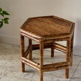 Table basse bambou vintage