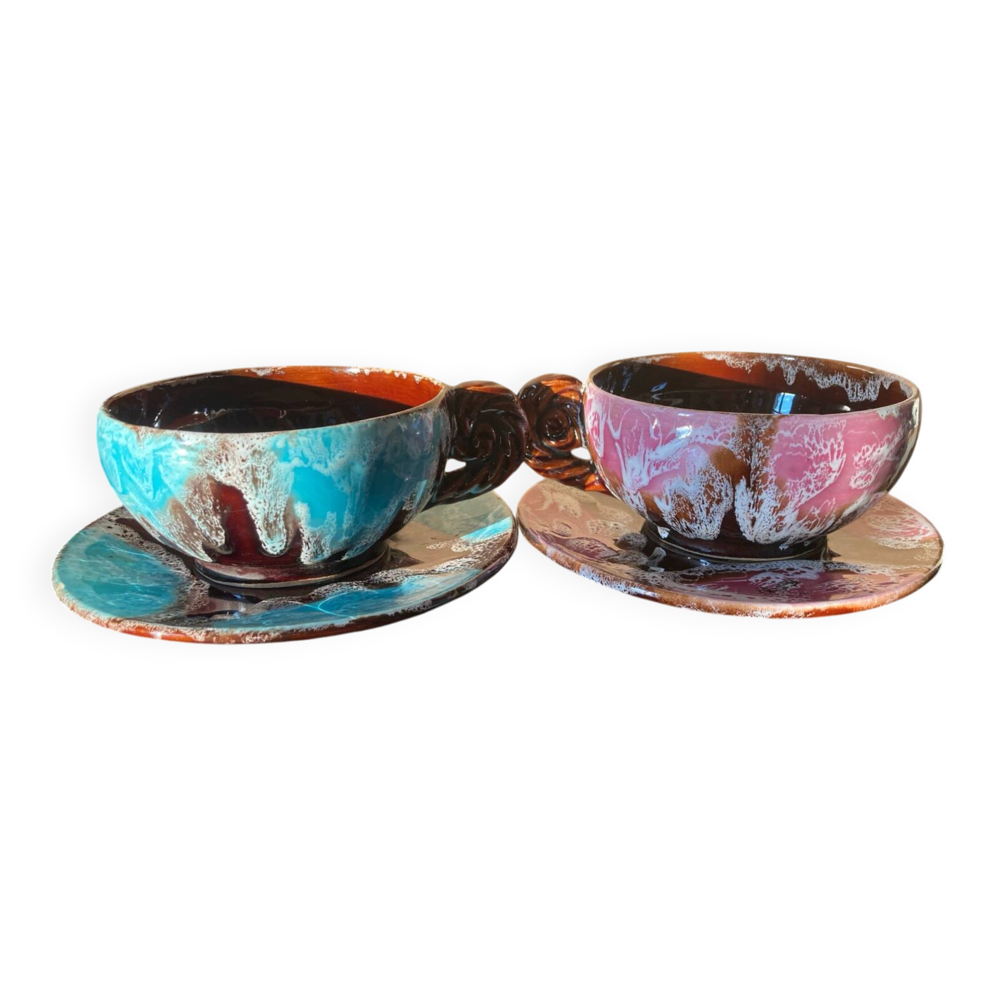 2 large breakfast cups Vallauris