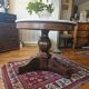 Restoration guéridon in mahogany and marble