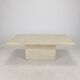 Italian travertine coffee table, 1980s