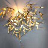Palm tree wall light by Daniel D'Haeseleer, 1970s