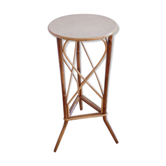 Vintage rattan side table