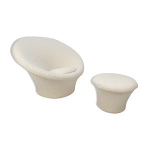 Fauteuil mushroom et pouf de Pierre