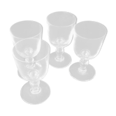 Lot of 4 crystal glasses Saint Louis