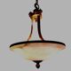 Lampe à suspension en albâtre bronze Mariner Royal Heritage 18694