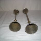 Pair of conical candlesticks
