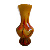 Glass paste vase 70s