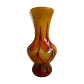Vase en pâte de verre années 70