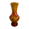 Vase en pâte de verre années 70