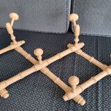 Napoleon III bamboo accordion coat rack 19th century