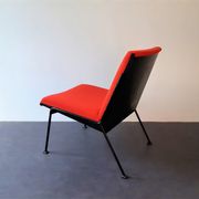 Red 'Oase' lounge chair by Wim Rietveld for Ahrend de Cirkel, 1950's