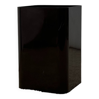 Iconic Kartell 4672 Dark Brown Plastic Paper Basket - Ufficio Tecnico Design