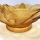 Art Deco Amber Blown Glass Bowl or Centerpiece by Brockwitz, Germany