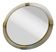 Round Torciglione Gold Murano Glass Wall Mirror by Simoeng for Simoeng