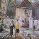 Oil painting canvas