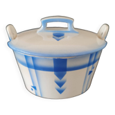 Art Deco butter dish of Czechoslovakian origin