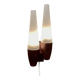 DOUBLE OPALINE APPLIQUE 1950 "SCANDINAVIAN DESIGN".