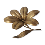 Brass ashtray fleur de lys with petals