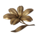 Brass ashtray fleur de lys with petals