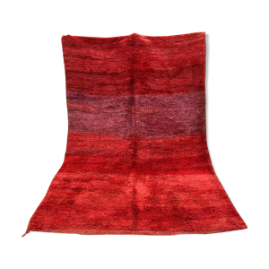 tapis rouge berbère ancien 200x300cm