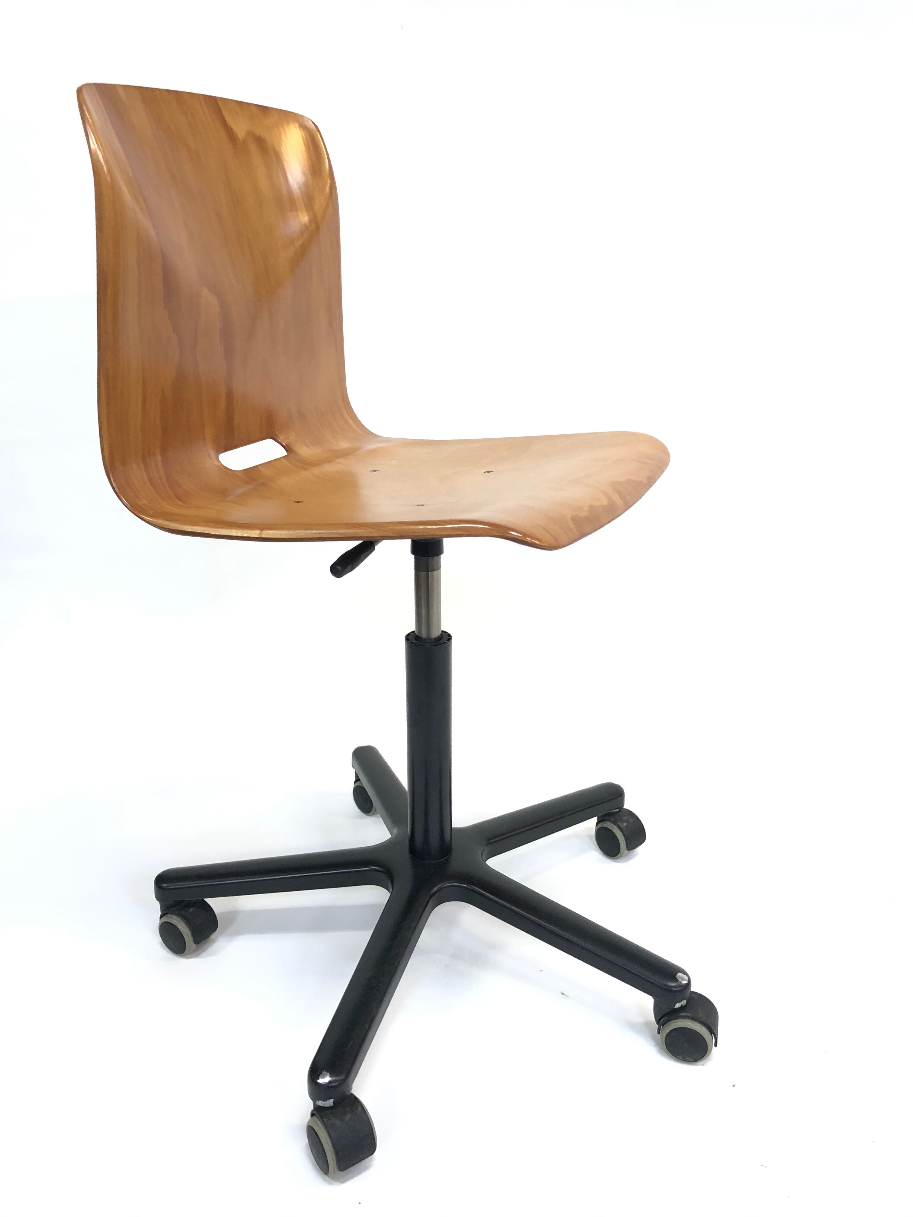 Woodmark vintage galvanitas Pagholz adjustable rotary work chair