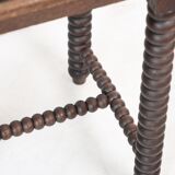 Wooden table legs in coils