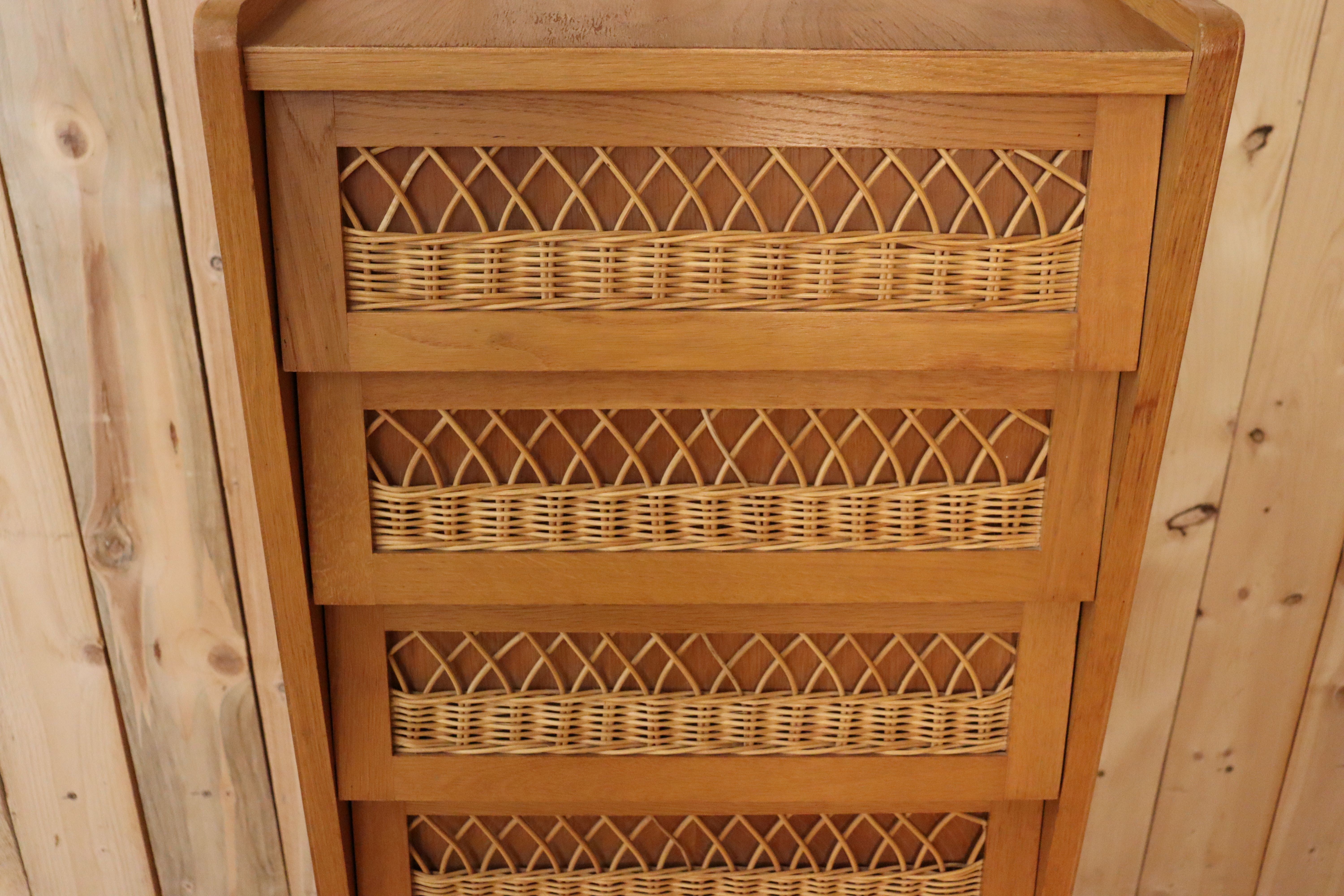 Rattan dresser